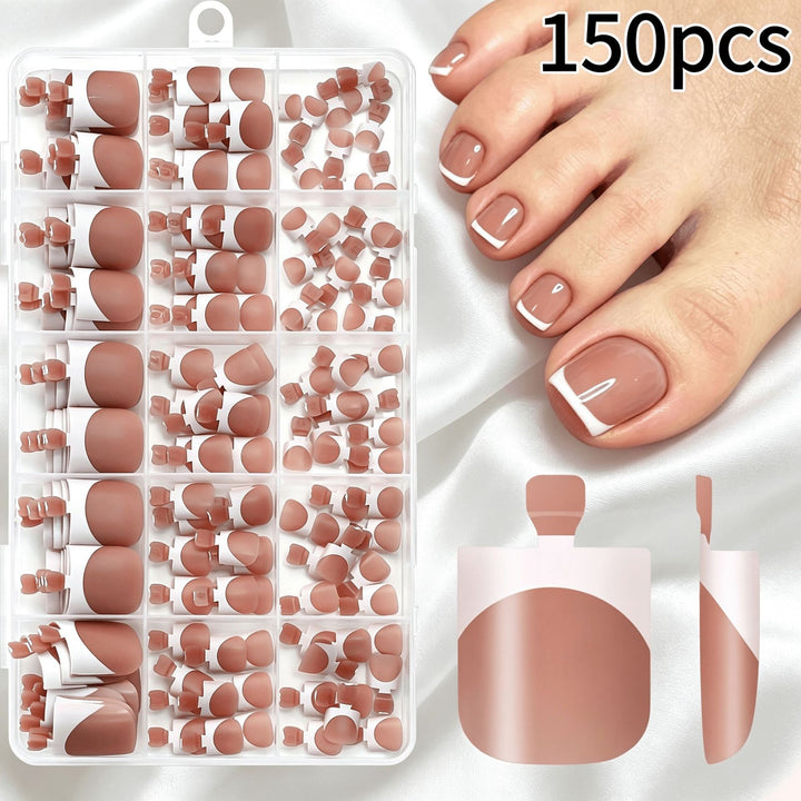 Premium French Tip False Nail Set Stornfield