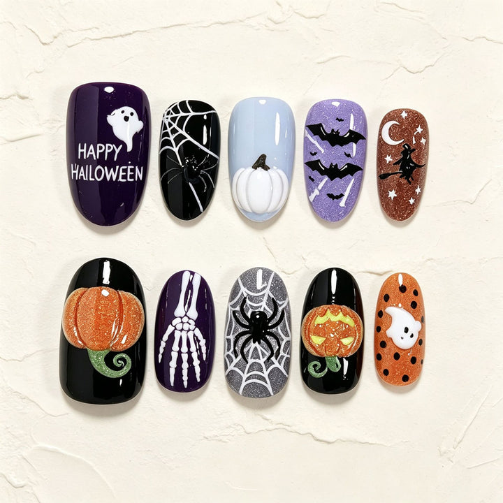 Halloween-Themed Nail Art Set Stornfield