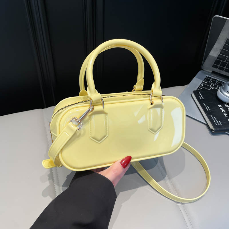Glossy Patent Leather Handbag