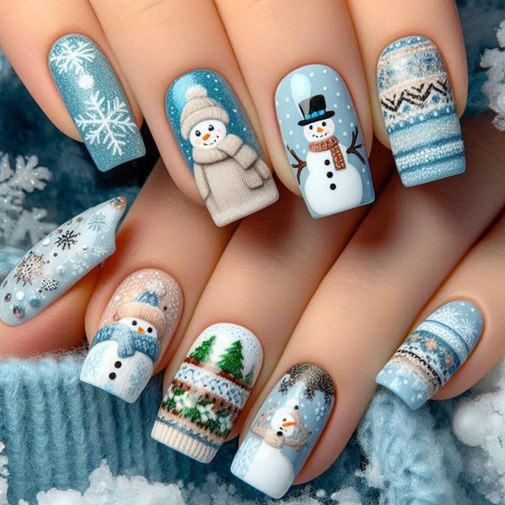Winter-Themed 3D Nail Art Set Stornfield