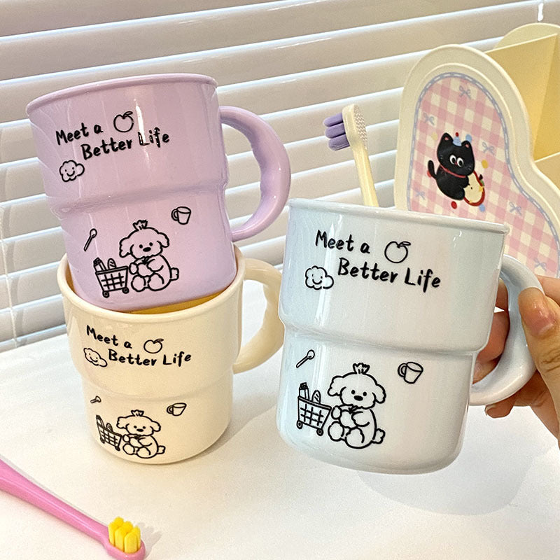 Ceramic mug with cute animal design Stornfield