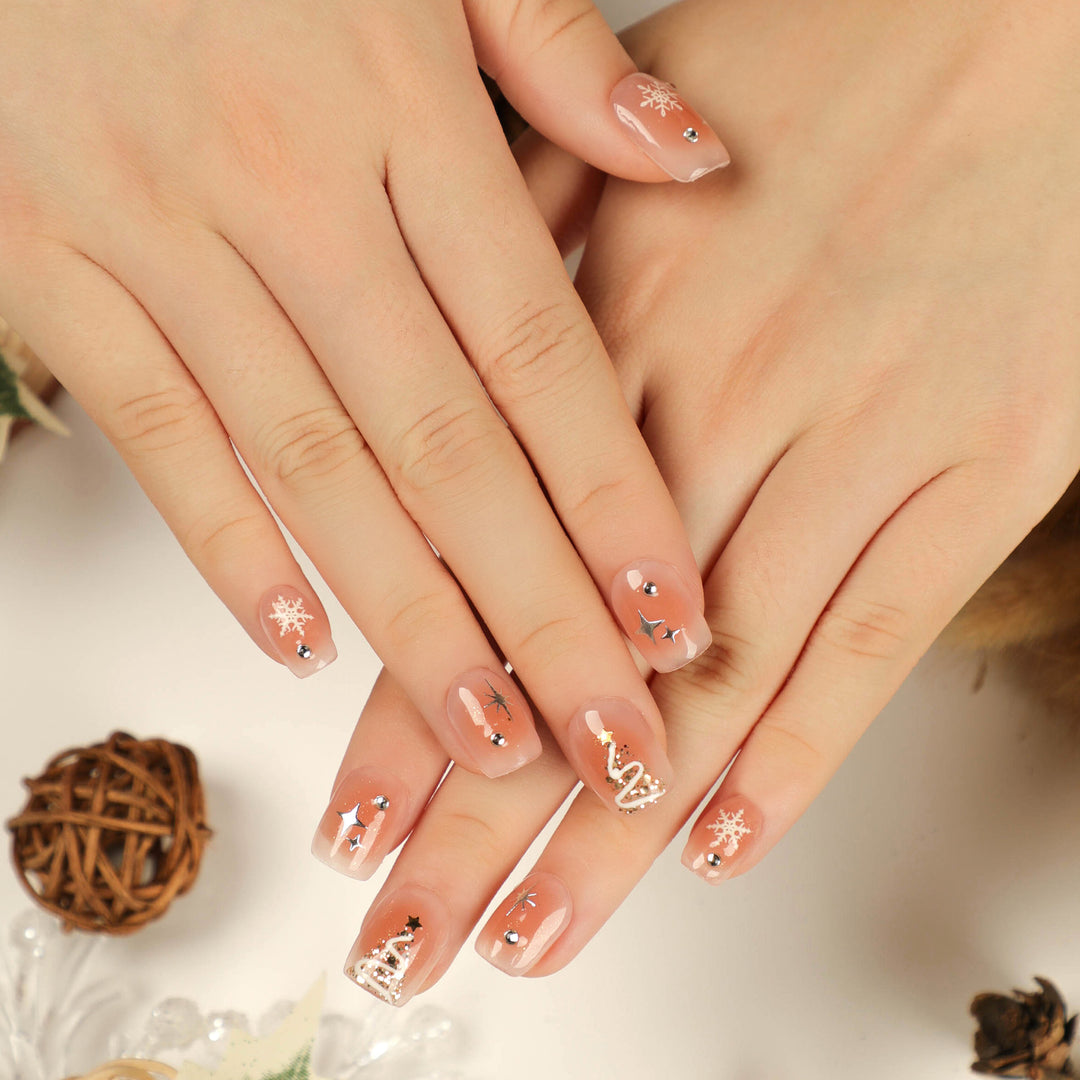 Artful Nail Extensions with Christmas Design Stornfield