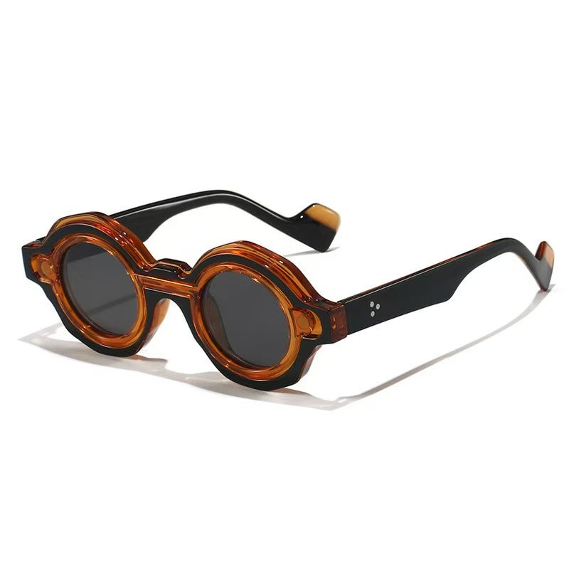 Ladies fashionable sunglasses with unique round design Stornfield