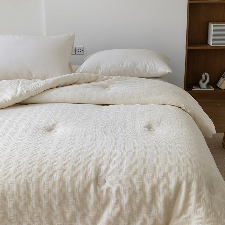 Foldable Cotton Futon Mattress Pad with Tufted Quilting