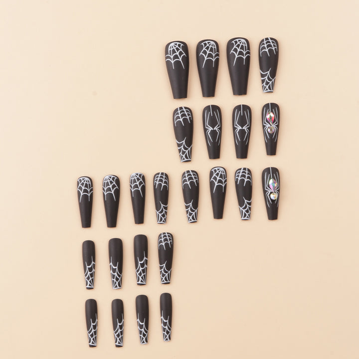 Artistic Spider-Themed Press-On Nails Stornfield
