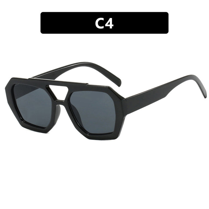 Women's geometric sunglasses made of durable plastic with polarized lenses Stornfield