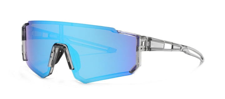 Unisex nan sporty visor sunglasses with polarized shatterproof polycarbonate lenses Stornfield