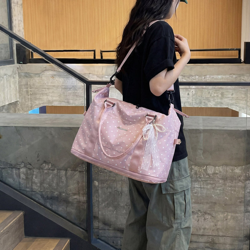 Stylish Polka Dot Travel Bag