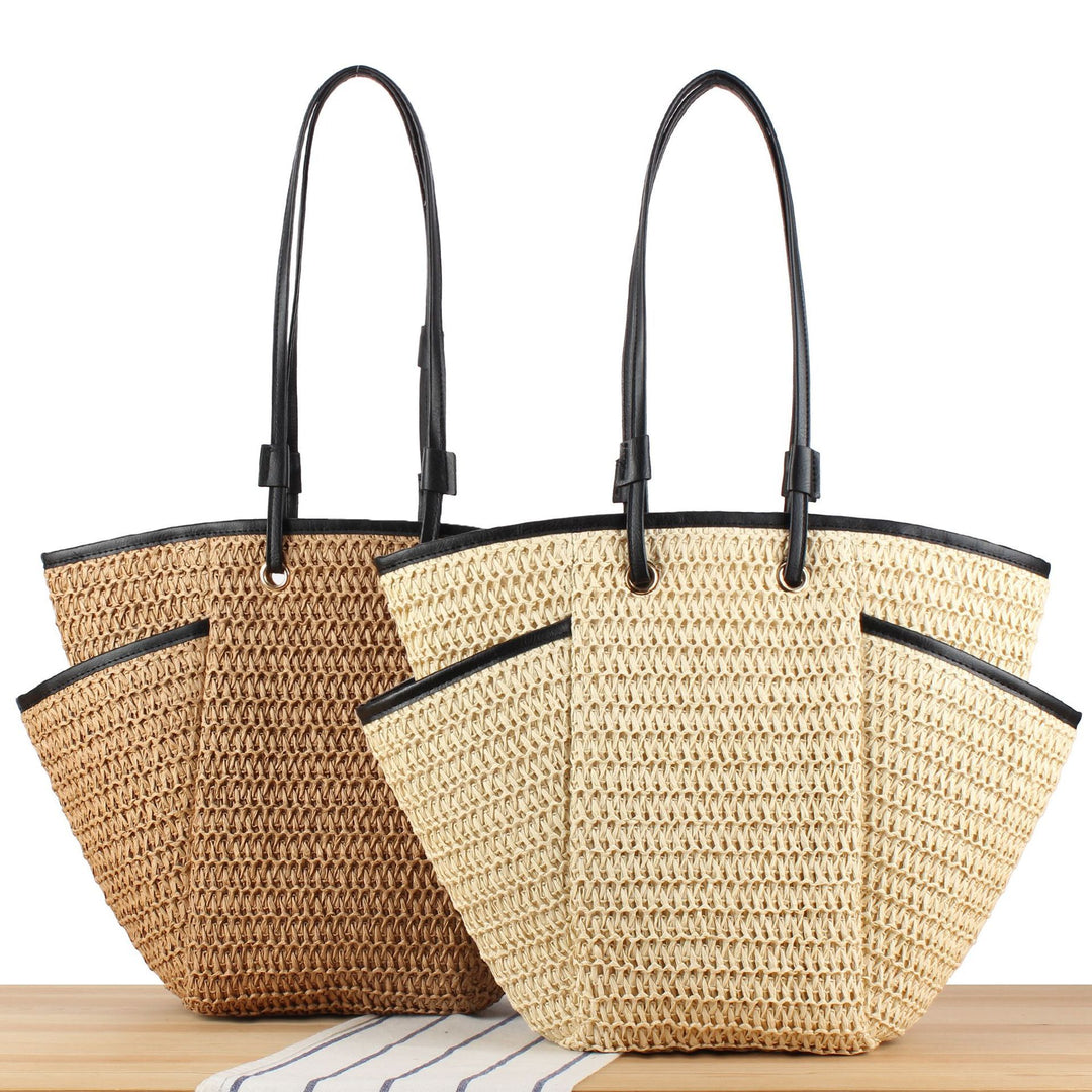Tote bag with sophisticated compartment design and durable leather handles Stornfield