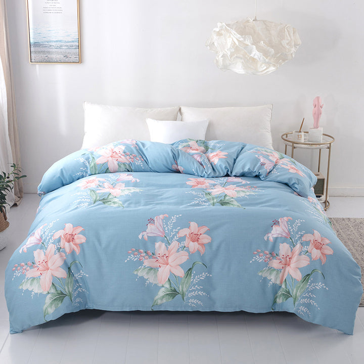 Plaid Patterned Quilted Comforter Set