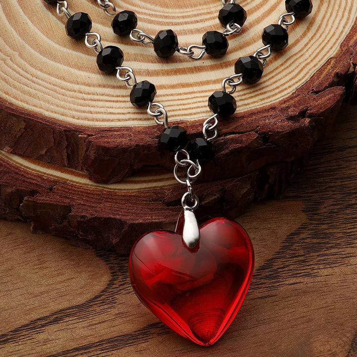 Double Strand Heart Pendant Necklace Stornfield