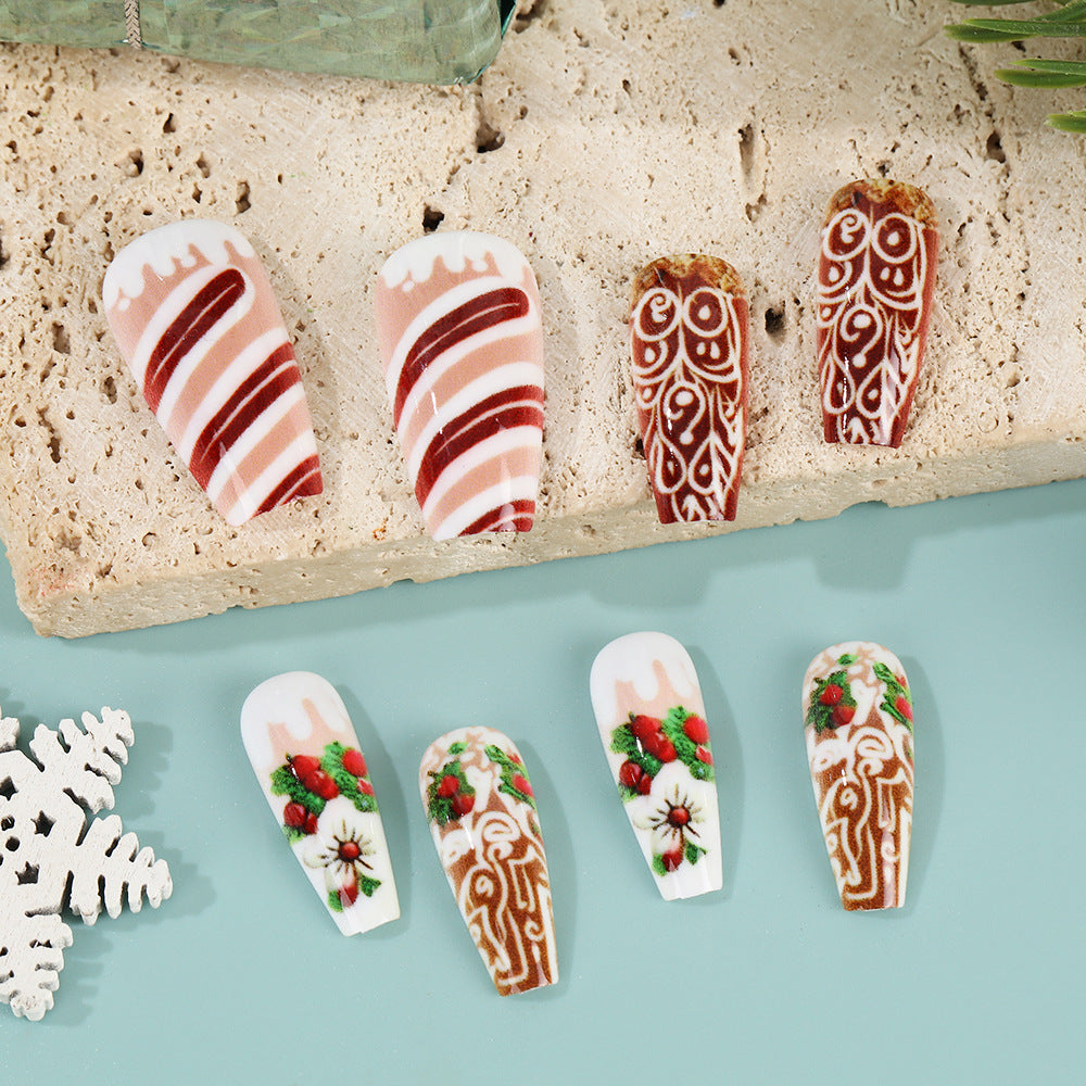 Artificial nails with Christmas design Stornfield