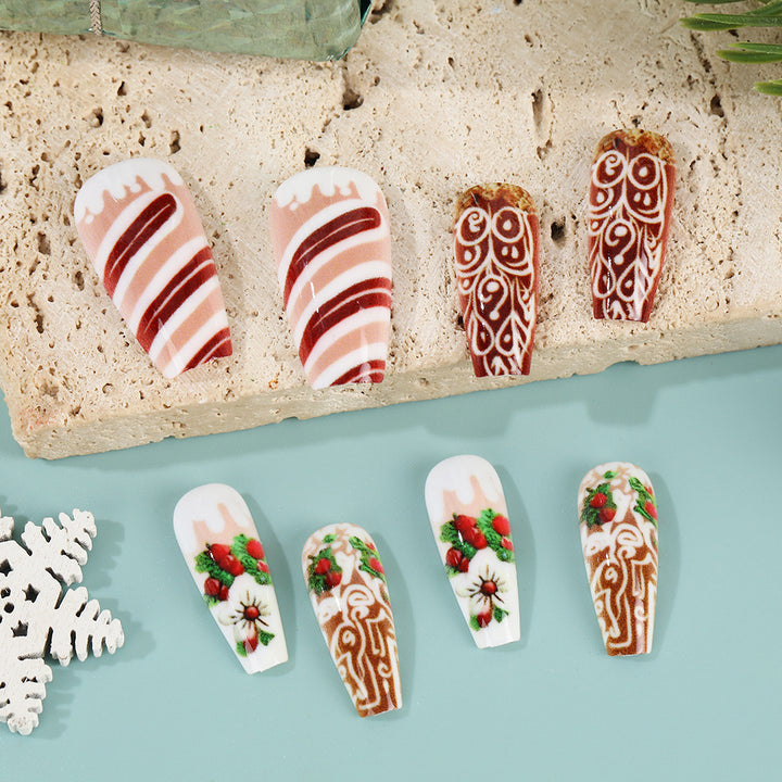 Artificial nails with Christmas design Stornfield