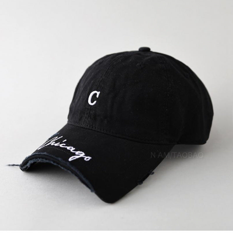 Women's Distressed Cotton Baseball Cap Stornfield 1784083462