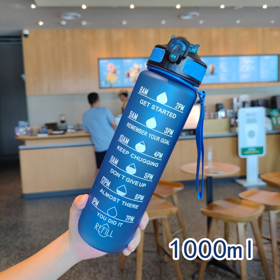 Ladies motivating water bottle with time markings Stornfield