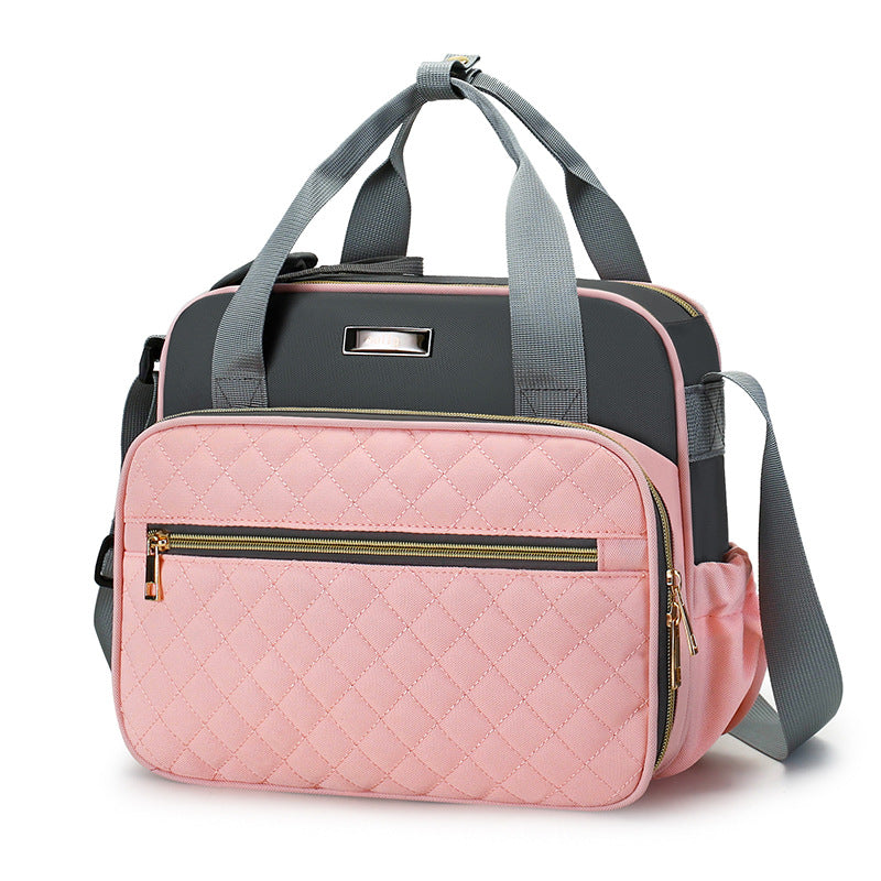 Quilted Multi-Pocket Diaper Tote Stornfield