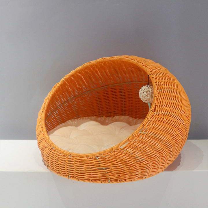 Cozy floor cushion in round design Stornfield
