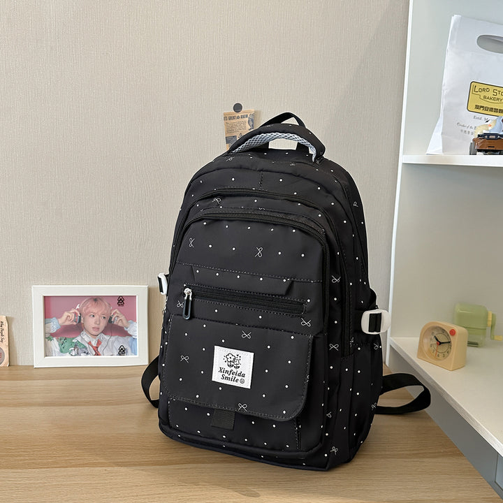 Multi-Pocket Patterned Backpack Stornfield