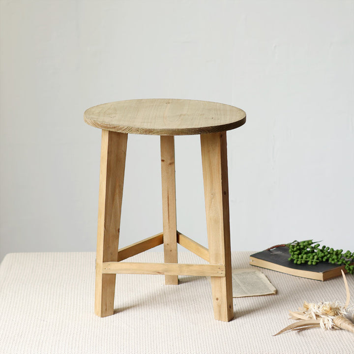 Rustic side table made of solid wood Stornfield
