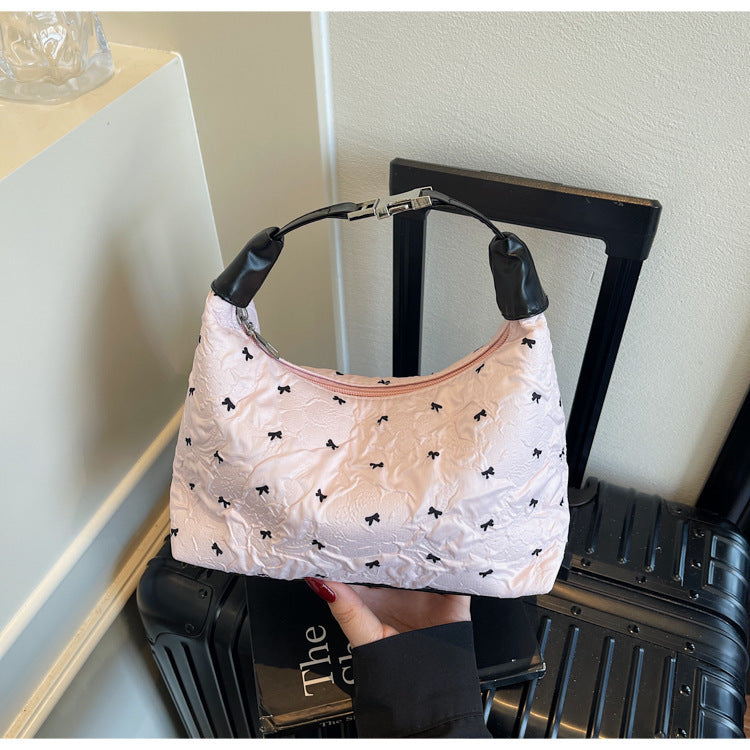Quilted Floral Shoulder Handbag Stornfield