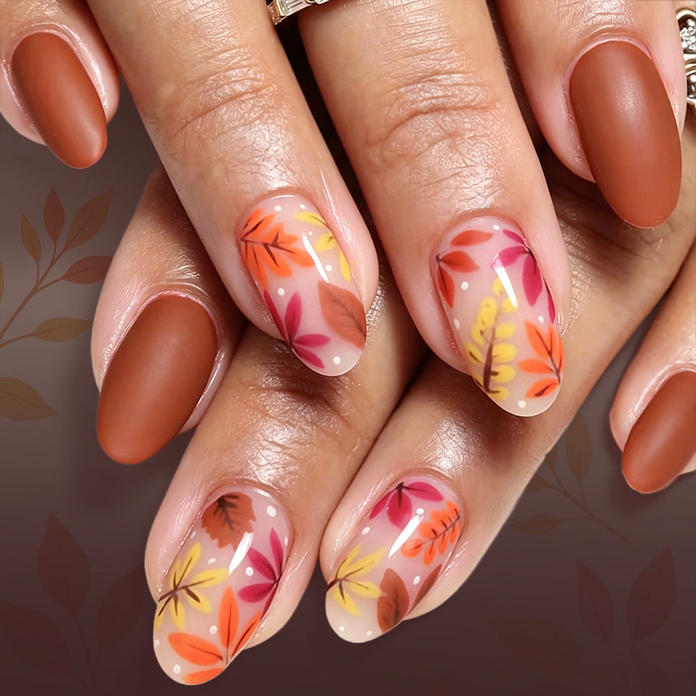 Artistic Autumn-Inspired Nail Art Stornfield
