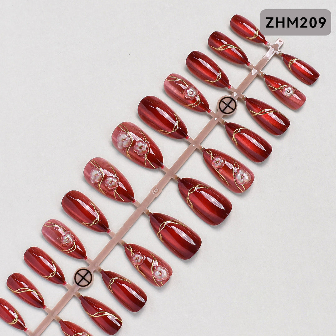Decorative Press-On Nail Set Stornfield