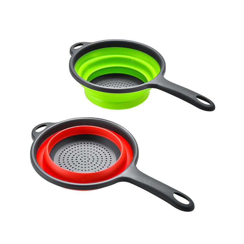 Collapsible Silicone Strainer with Ergonomic Handle Stornfield