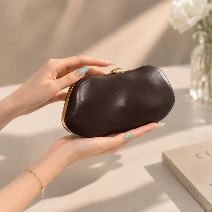 Artistic Leather Clutch