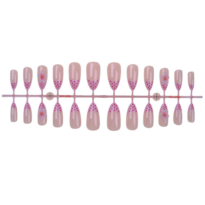 Artistic Floral-Accent Press-On Nail Set Stornfield 1787294359