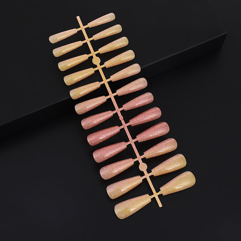 Nail art set with glitter and elegant transitions Stornfield