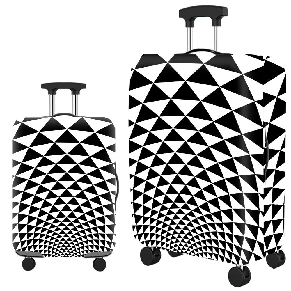 Women's Hard Shell Suitcase with Modern Geometric Design Stornfield