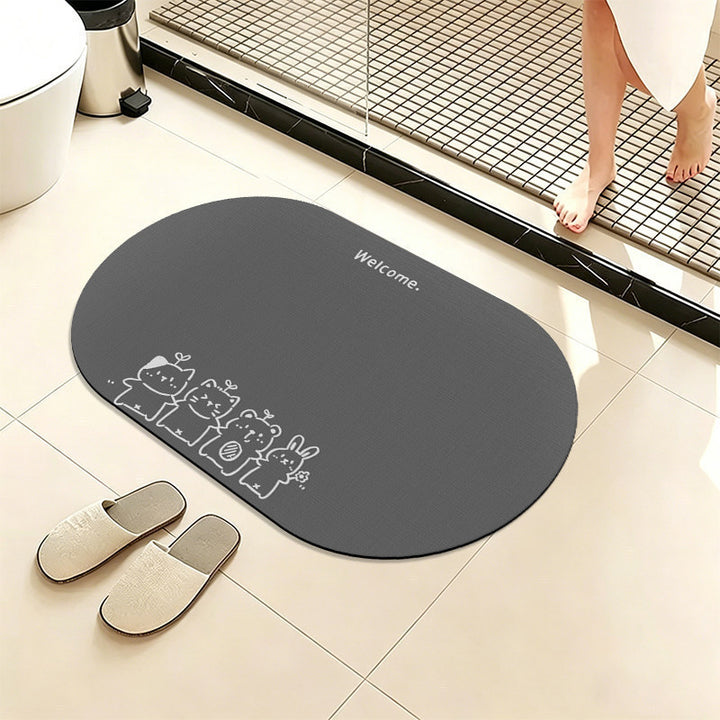 Cute Animal-Themed Bath Mat