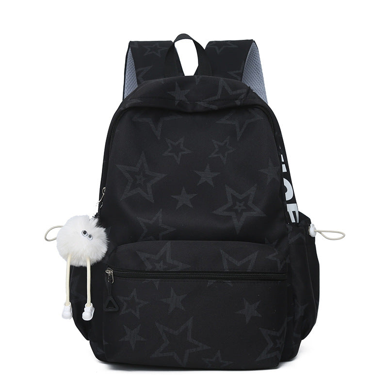 Star-Embellished Casual Backpack Stornfield