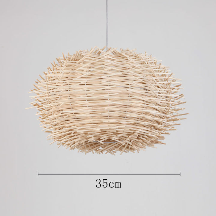 Organic Woven Pendant Light
