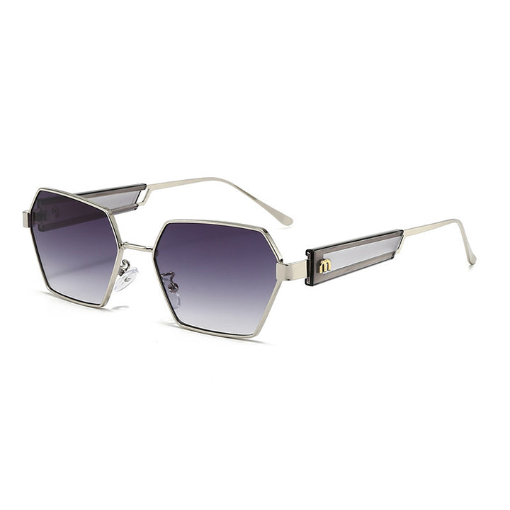 Women's Hexagon Sunglasses with Luxurious Metal Accents Stornfield