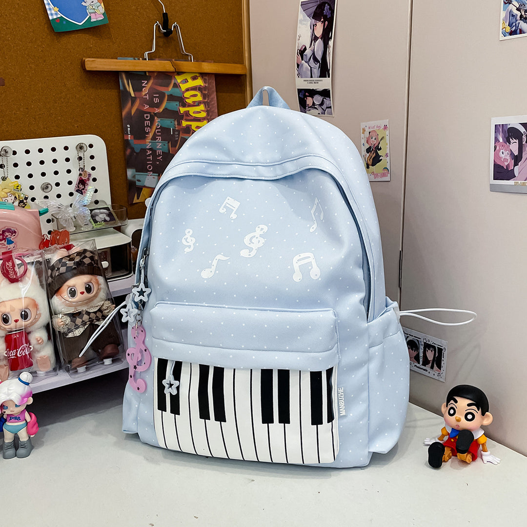 Musical-Themed Graphic Backpack Stornfield