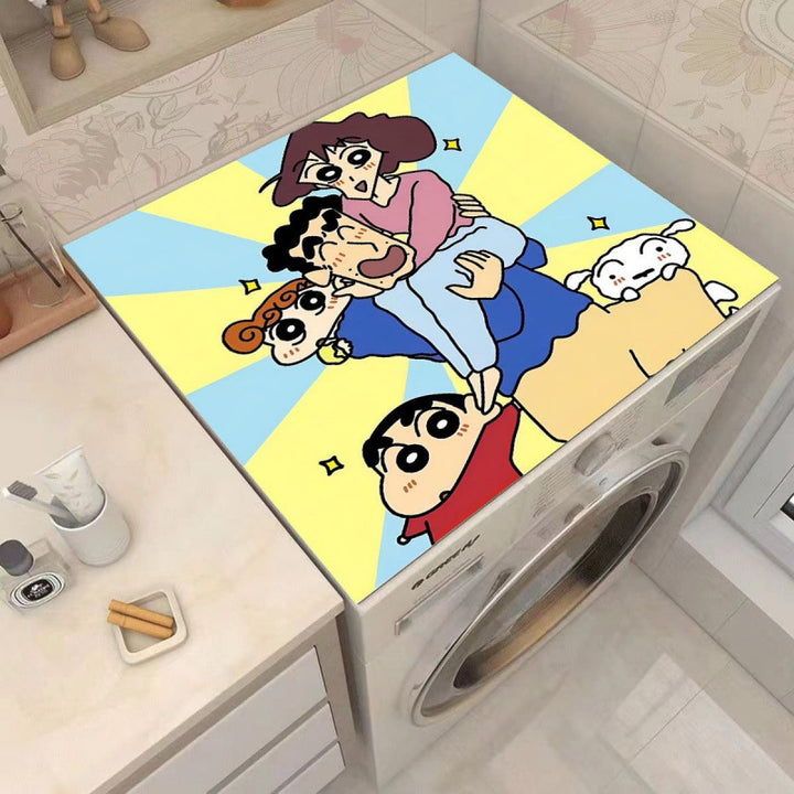 Cartoon Character-Themed Washing Machine Mat