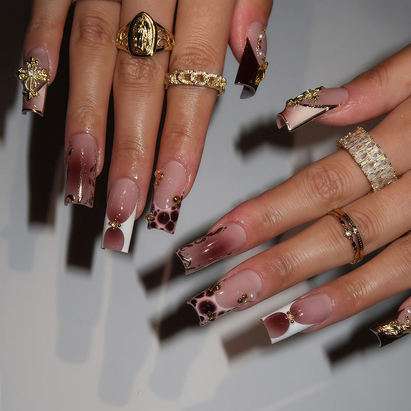 Elegant Decorative Press-On Nail Set Stornfield