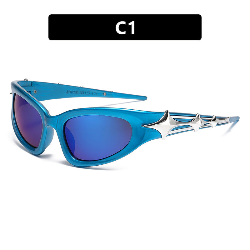 Women futuristic sunglasses with unique star design Stornfield