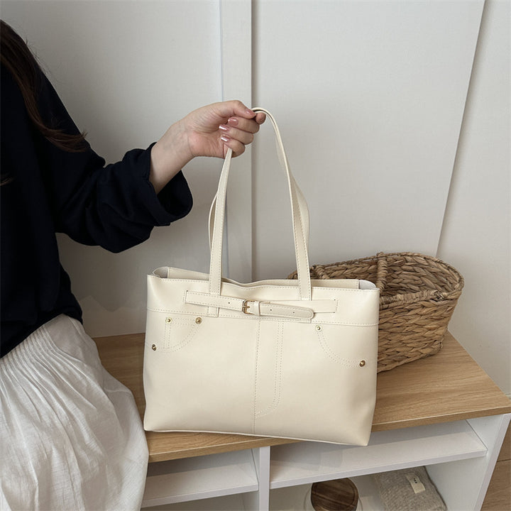 Chic Faux Leather Tote Bag