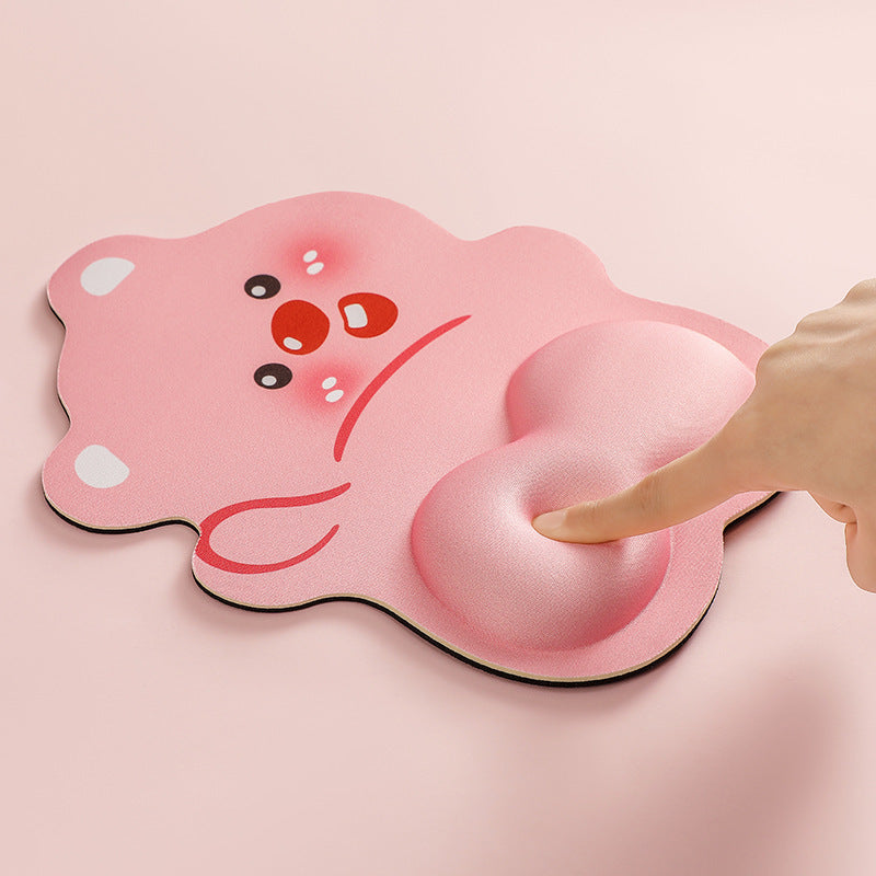 Cute Cartoon Bear-Themed Mouse Pad
