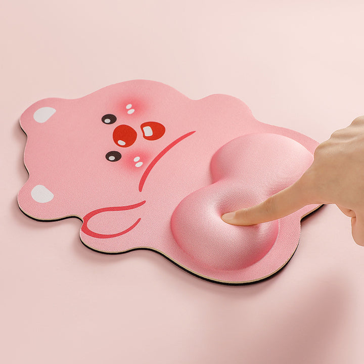 Cute Cartoon Bear-Themed Mouse Pad