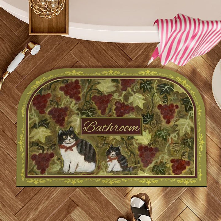 Whimsical Animal-Themed Bath Mat