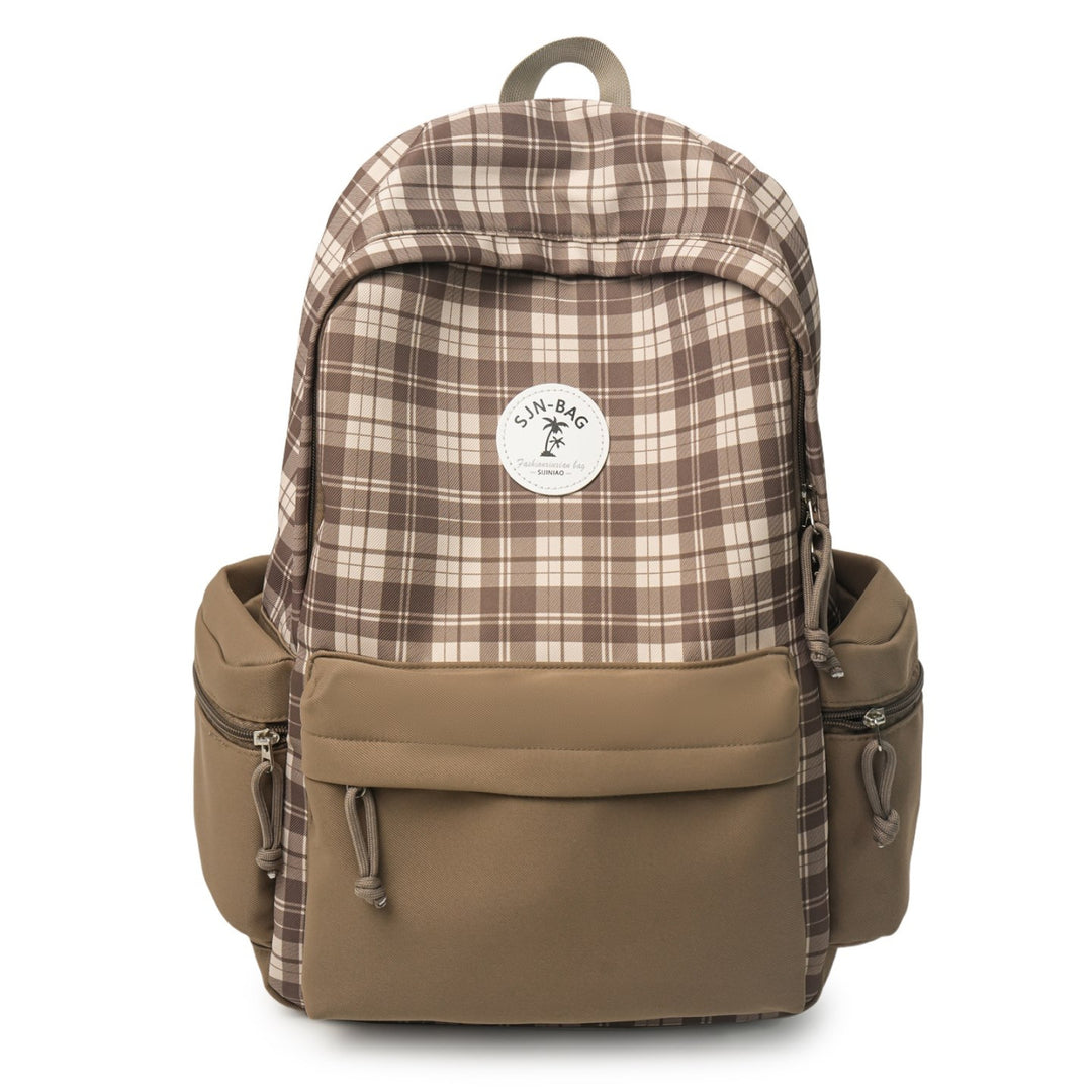 Stylish Plaid Backpack Stornfield