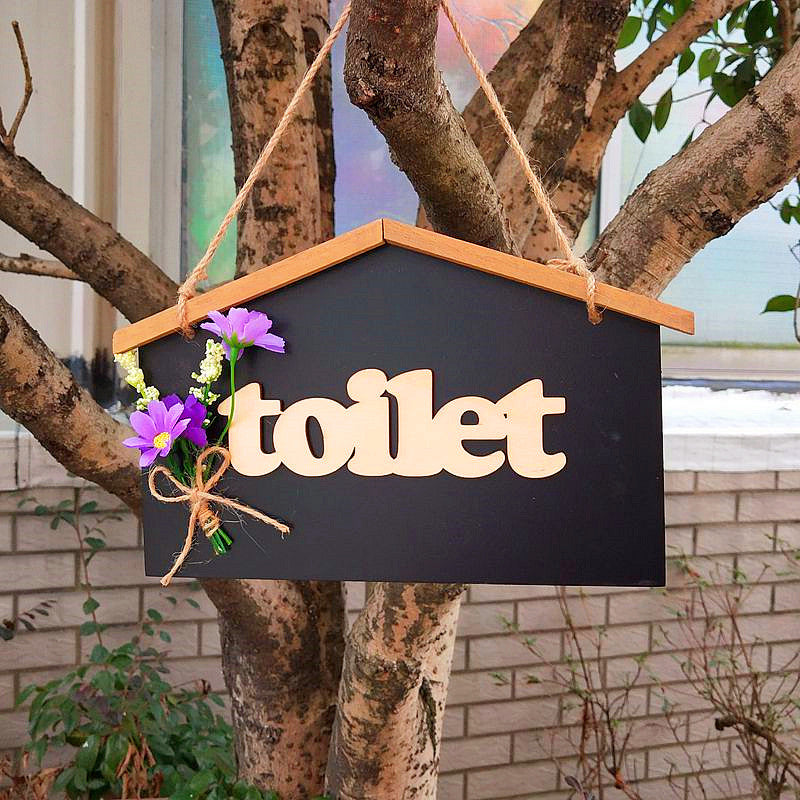 Decorative Toilet Board with Flower Accents