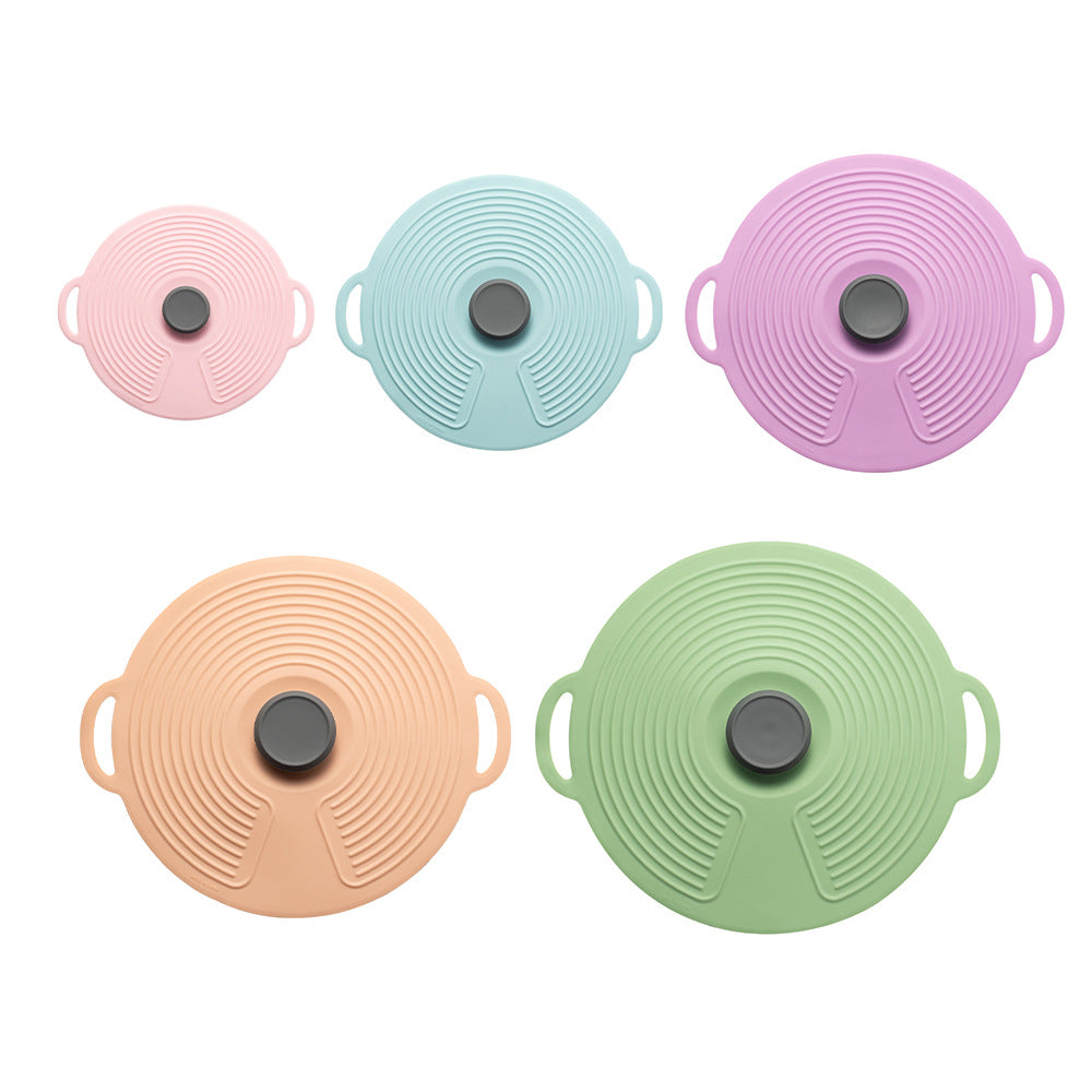 Silicone cooking lid with multifunctional steam valve Stornfield