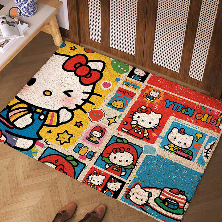 Cartoon-Themed Welcome Mat