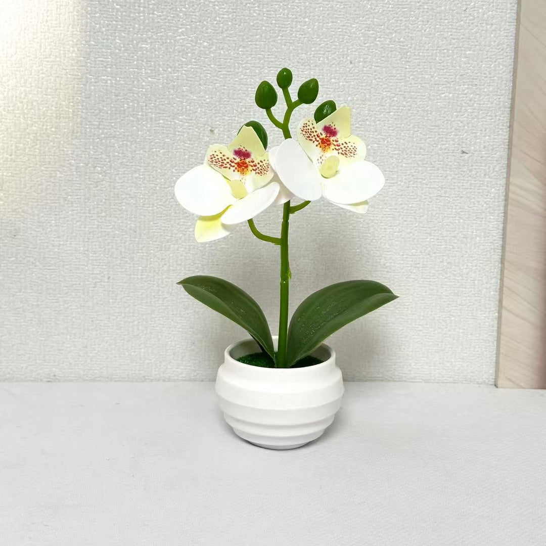 Lifelike Decorative Orchid Plant Arrangement for Home Decor