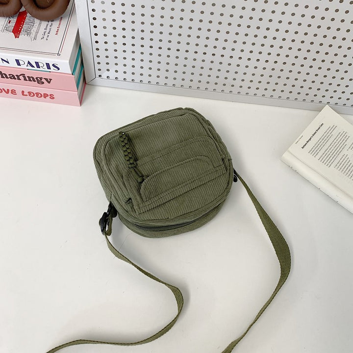Compact Corduroy Crossbody Bag Stornfield