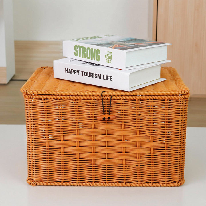 Versatile Natural Woven Storage Chest Stornfield